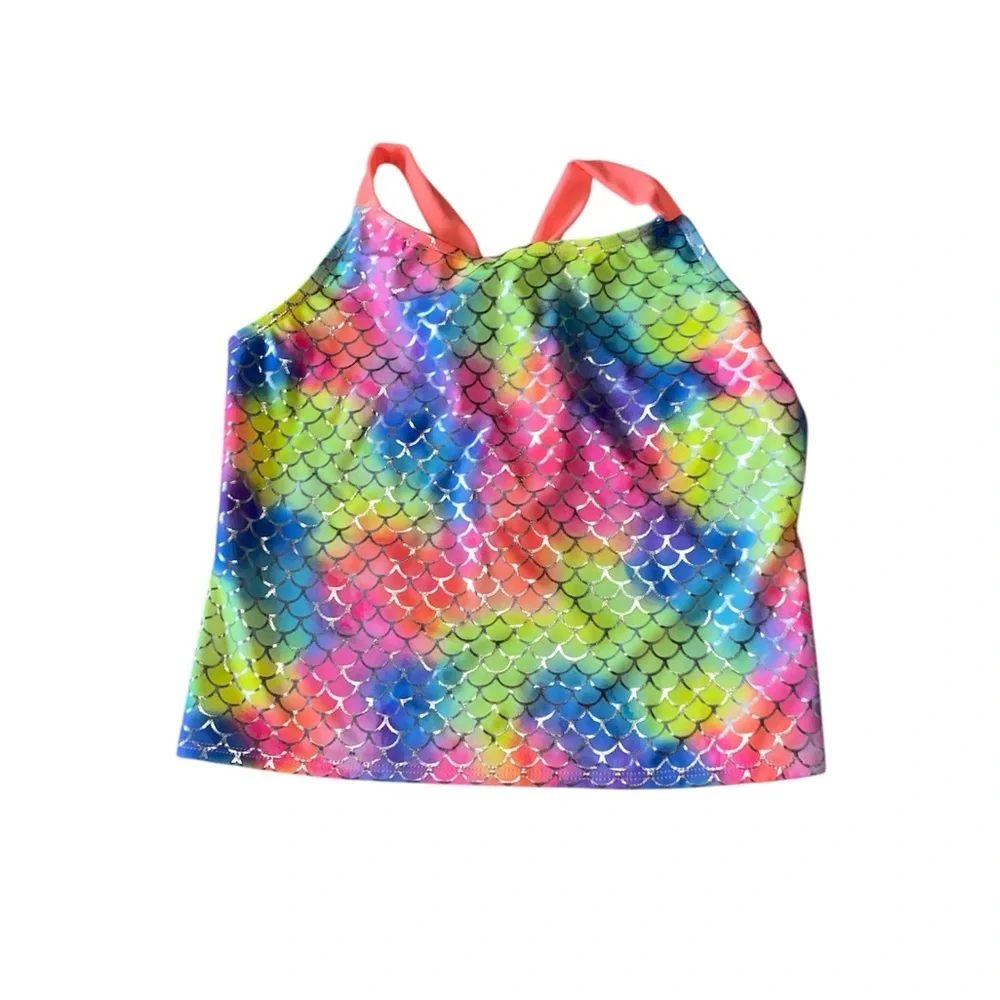 NWT‎ Set Of 2 Girls Mermaid Swim Tops Size Large E53